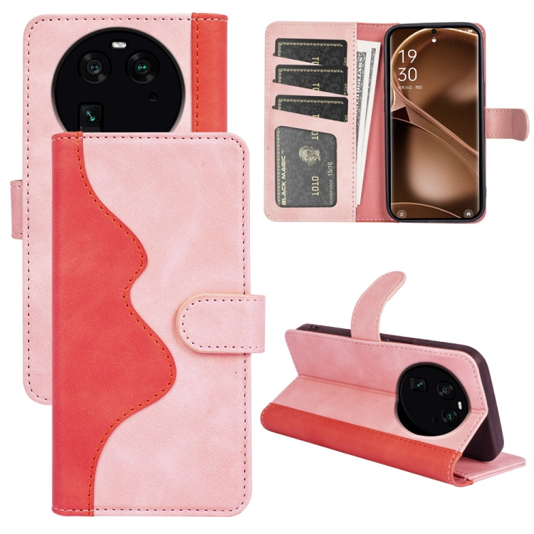 For OPPO Find X6 Stitching Horizontal Flip Leather Phone Case