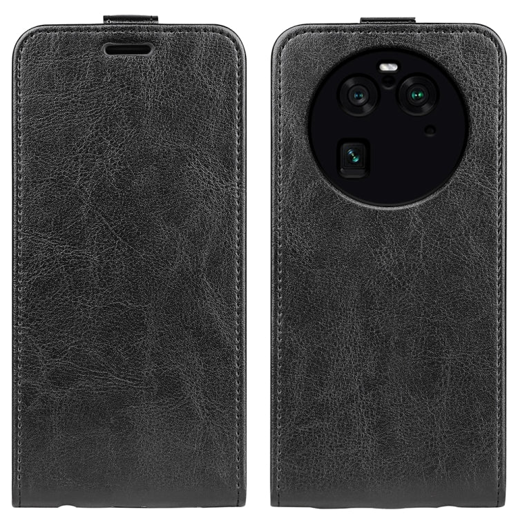 For OPPO Find X6 Pro R64 Texture Vertical Flip Leather Phone Case