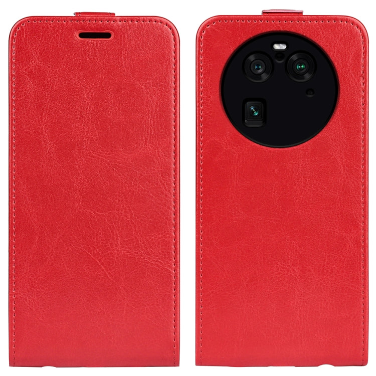 For OPPO Find X6 Pro R64 Texture Vertical Flip Leather Phone Case