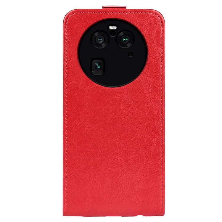 For OPPO Find X6 Pro R64 Texture Vertical Flip Leather Phone Case