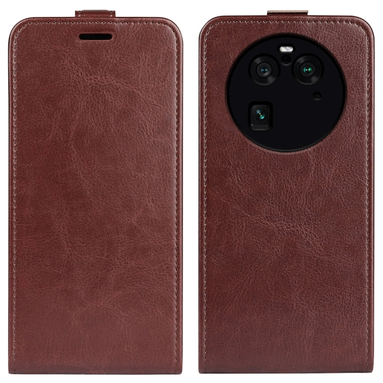 For OPPO Find X6 Pro R64 Texture Vertical Flip Leather Phone Case
