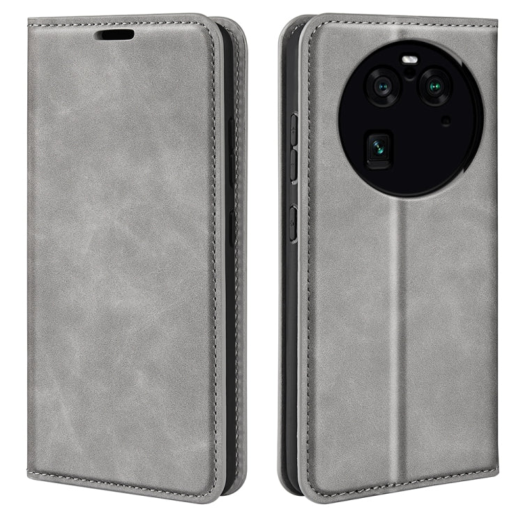 For OPPO Find X6 Pro Retro-skin Magnetic Suction Leather Phone Case