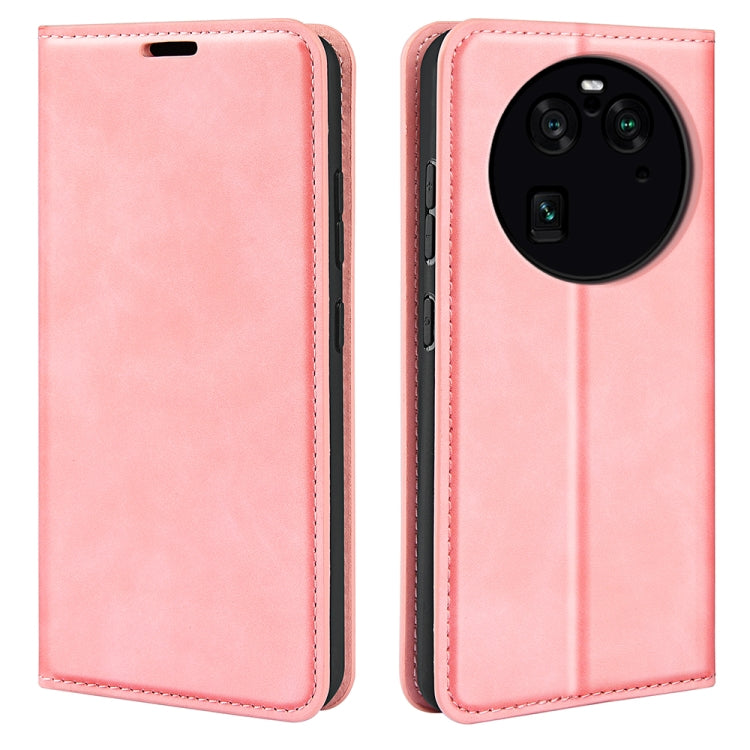 For OPPO Find X6 Pro Retro-skin Magnetic Suction Leather Phone Case