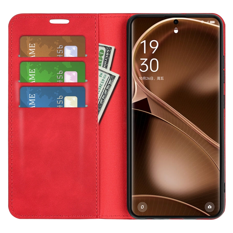 For OPPO Find X6 Pro Retro-skin Magnetic Suction Leather Phone Case