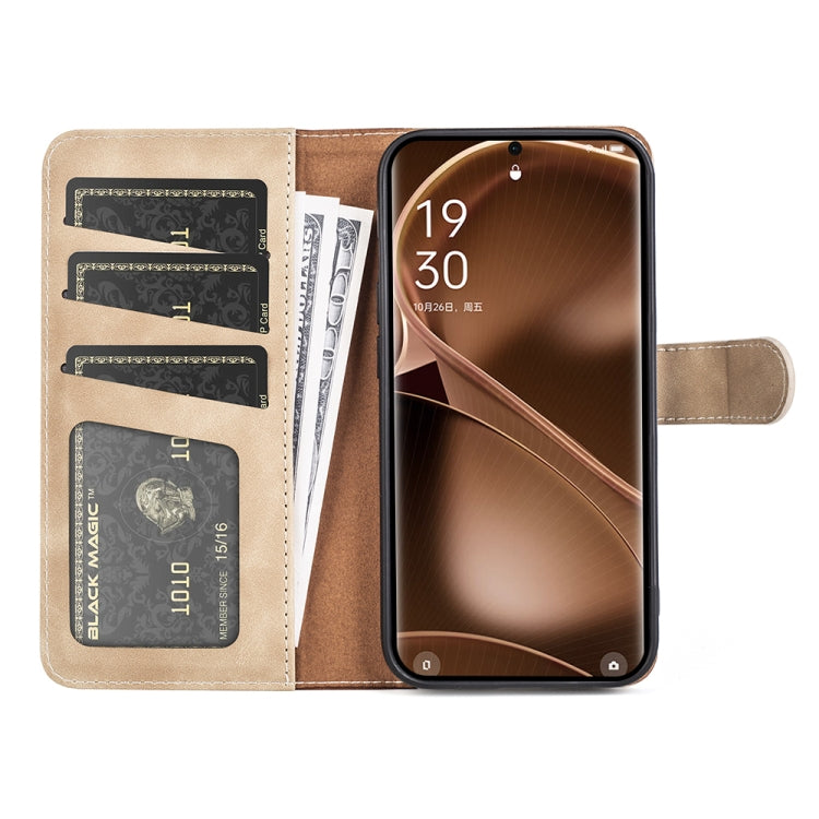 For OPPO Find X6 Pro Stitching Horizontal Flip Leather Phone Case