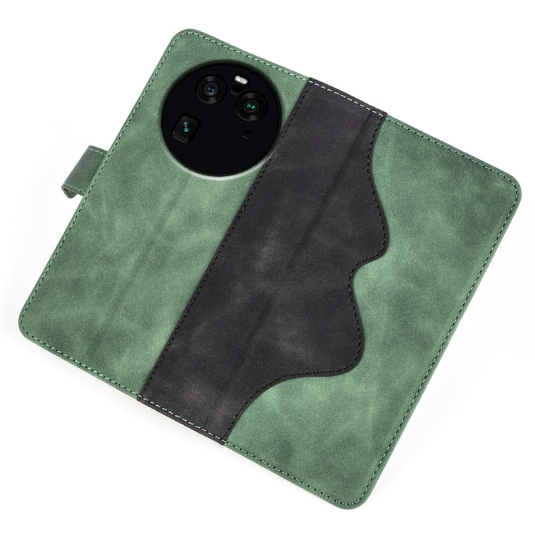 For OPPO Find X6 Pro Stitching Horizontal Flip Leather Phone Case