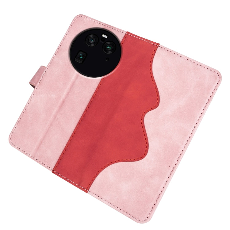 For OPPO Find X6 Pro Stitching Horizontal Flip Leather Phone Case