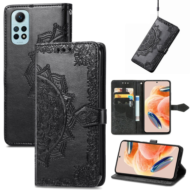 For Redmi Note 12 Pro 4G Mandala Flower Embossed Leather Phone Case