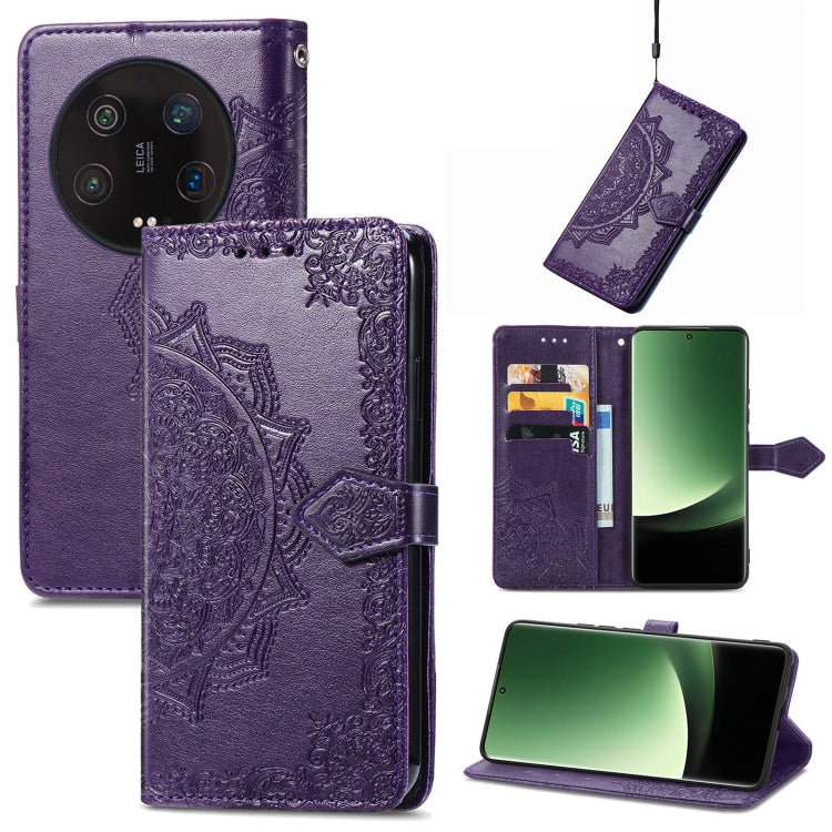 For Xiaomi 13 Ultra Mandala Flower Embossed Leather Phone Case