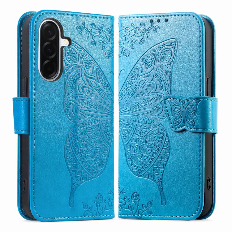 For Samsung Galaxy A27 5G Butterfly Love Flower Embossed Leather Phone Case