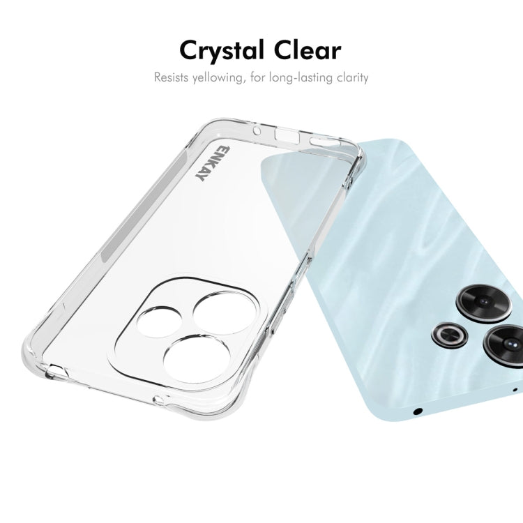 For Redmi Note 13R 5G ENKAY Hat-Prince Transparent TPU Shockproof Phone Case