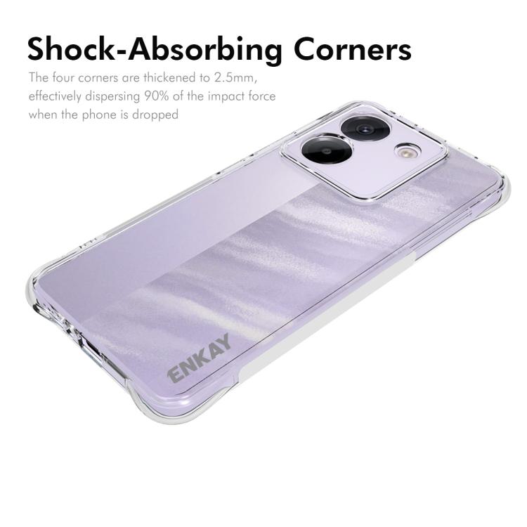 For Xiaomi Poco M7 Pro 5G ENKAY Hat-Prince Transparent TPU Shockproof Phone Case