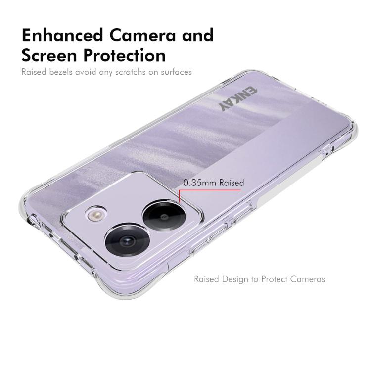 For Xiaomi Poco M7 Pro 5G ENKAY Hat-Prince Transparent TPU Shockproof Phone Case