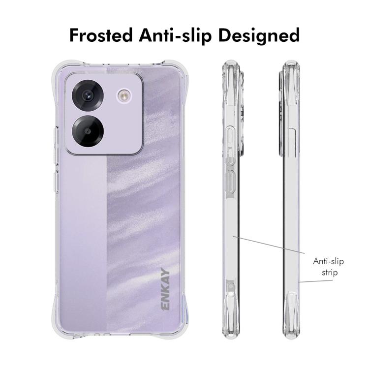 For Xiaomi Poco M7 Pro 5G ENKAY Hat-Prince Transparent TPU Shockproof Phone Case