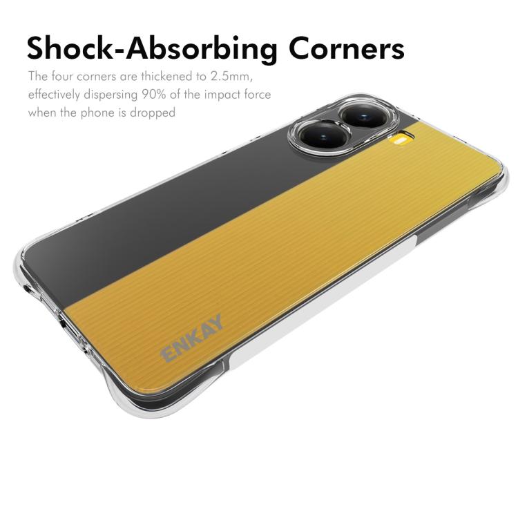 For Xiaomi Poco X7 Pro 5G ENKAY Hat-Prince Transparent TPU Shockproof Phone Case