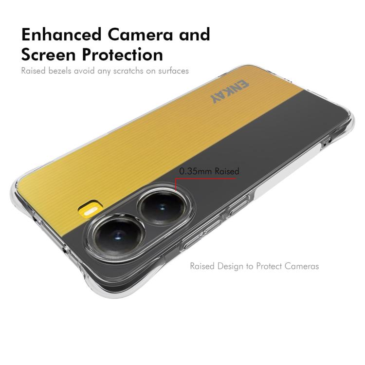 For Xiaomi Poco X7 Pro 5G ENKAY Hat-Prince Transparent TPU Shockproof Phone Case
