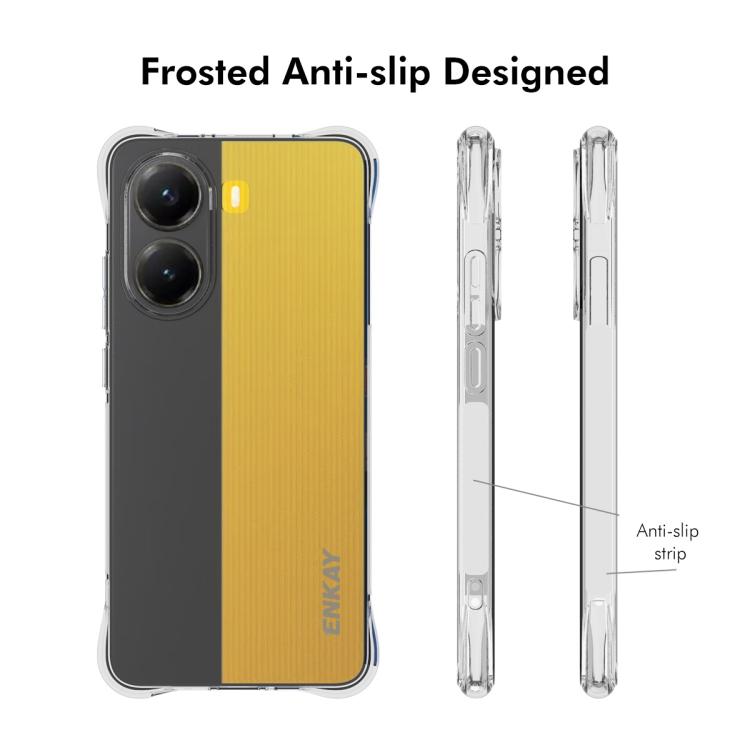 For Xiaomi Poco X7 Pro 5G ENKAY Hat-Prince Transparent TPU Shockproof Phone Case