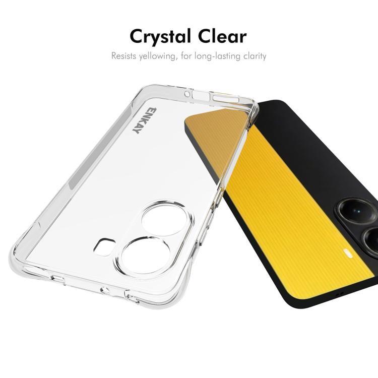 For Xiaomi Poco X7 Pro 5G ENKAY Hat-Prince Transparent TPU Shockproof Phone Case