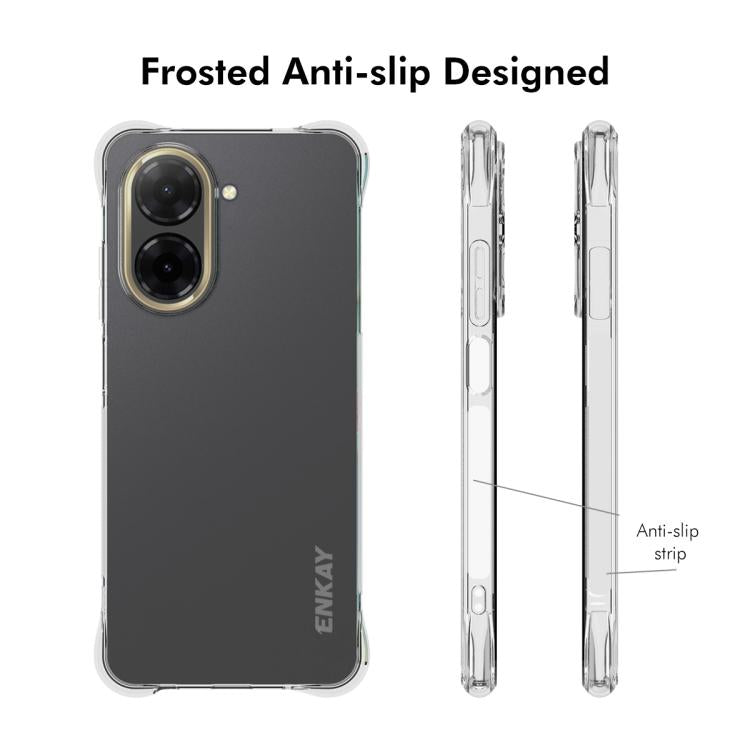 For Redmi A5 4G 171.7mm ENKAY Hat-Prince Transparent TPU Shockproof Phone Case