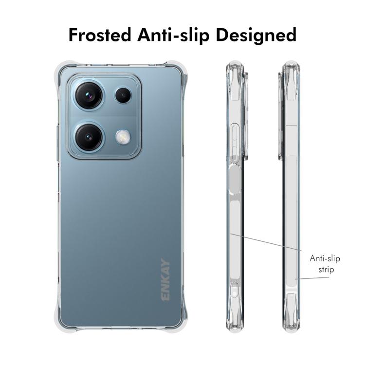 For Redmi Note 14S 4G ENKAY Hat-Prince Transparent TPU Shockproof Phone Case