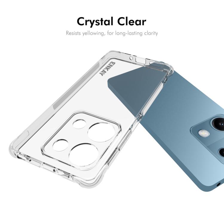 For Redmi Note 14S 4G ENKAY Hat-Prince Transparent TPU Shockproof Phone Case