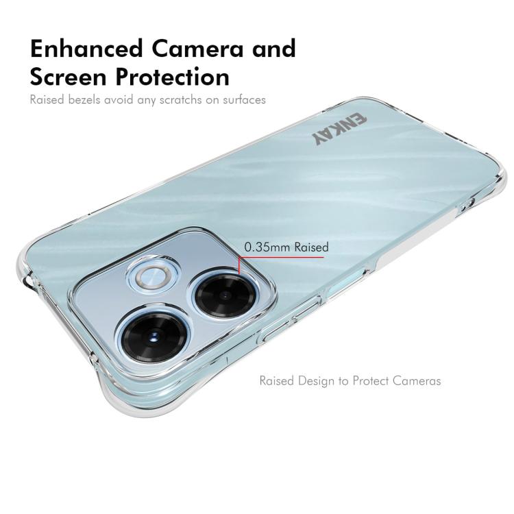 For Redmi 13X 4G ENKAY Hat-Prince Transparent TPU Shockproof Phone Case