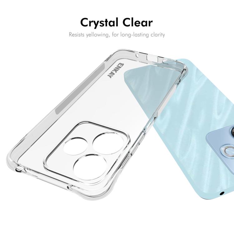 For Redmi 13X 4G ENKAY Hat-Prince Transparent TPU Shockproof Phone Case