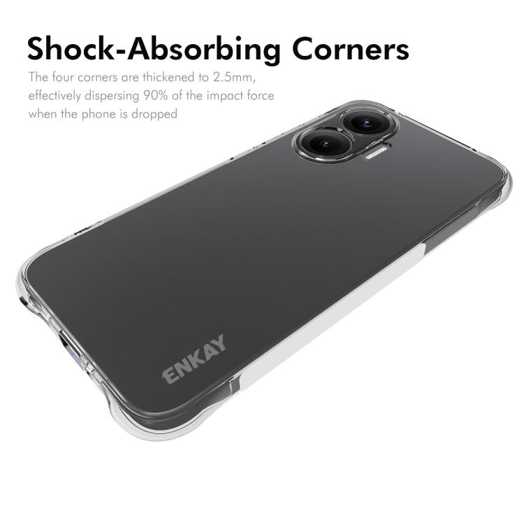 For Xiaomi Poco F7 5G ENKAY Hat-Prince Transparent TPU Shockproof Phone Case
