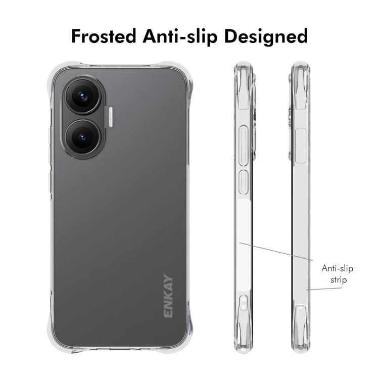 For Xiaomi Poco F7 5G ENKAY Hat-Prince Transparent TPU Shockproof Phone Case