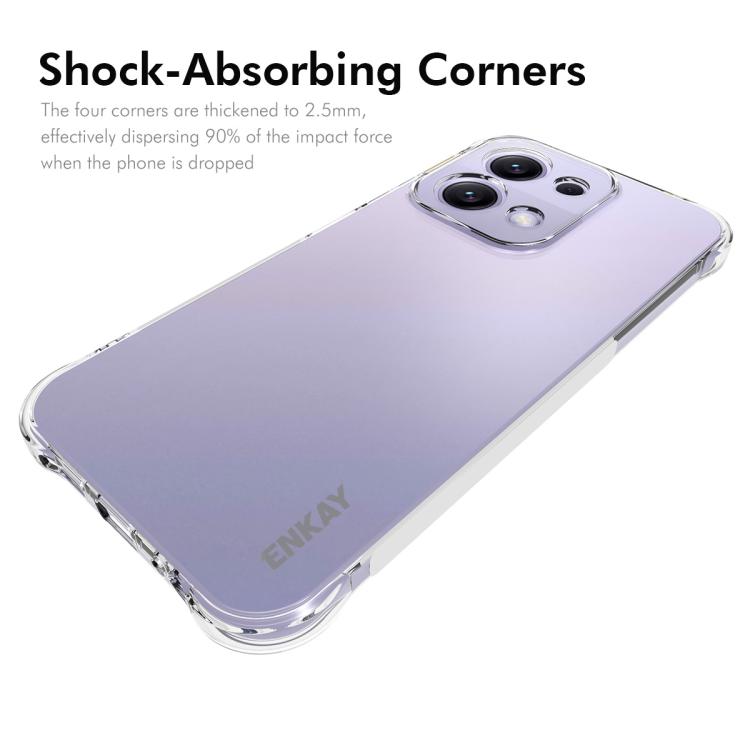 For Redmi 15C 5G / 4G Global 171mm  ENKAY Hat-Prince Transparent TPU Shockproof Phone Case