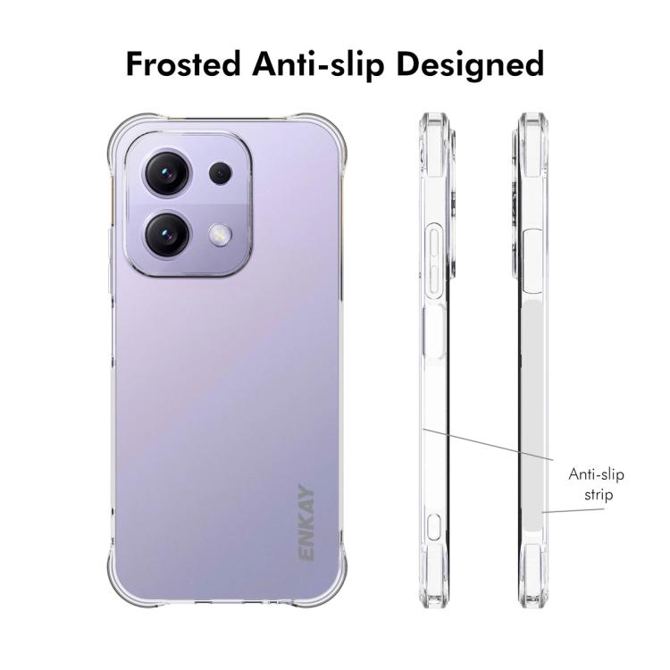 For Redmi 15C 5G / 4G EU 173mm ENKAY Hat-Prince Transparent TPU Shockproof Phone Case