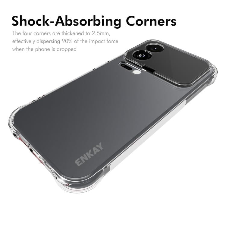 For Xiaomi 17 ENKAY Hat-Prince Transparent TPU Shockproof Phone Case