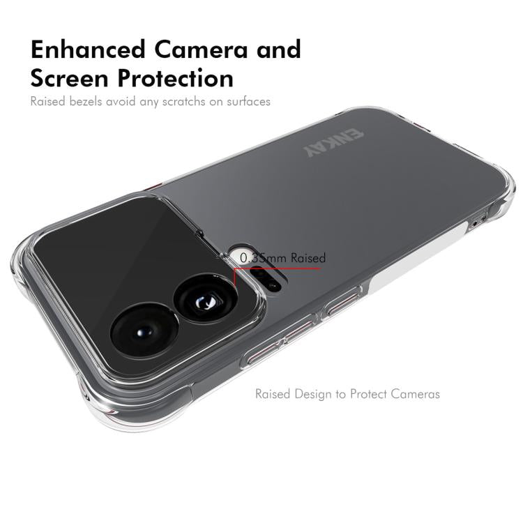 For Xiaomi 17 ENKAY Hat-Prince Transparent TPU Shockproof Phone Case