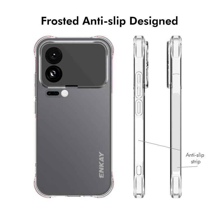 For Xiaomi 17 ENKAY Hat-Prince Transparent TPU Shockproof Phone Case
