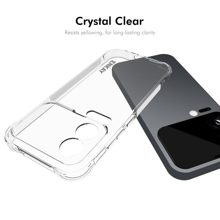 For Xiaomi 17 ENKAY Hat-Prince Transparent TPU Shockproof Phone Case
