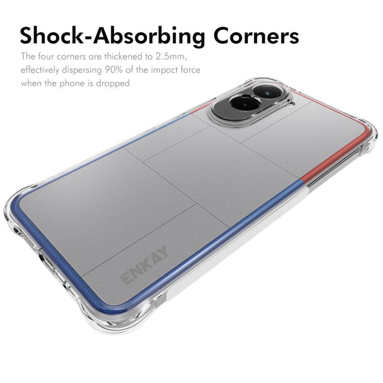 For Xiaomi Poco M7 Plus 5G / M7 4G 169mm ENKAY Hat-Prince Transparent TPU Shockproof Phone Case