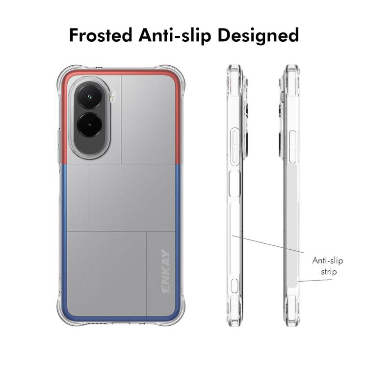 For Xiaomi Poco M7 Plus 5G / M7 4G 169mm ENKAY Hat-Prince Transparent TPU Shockproof Phone Case