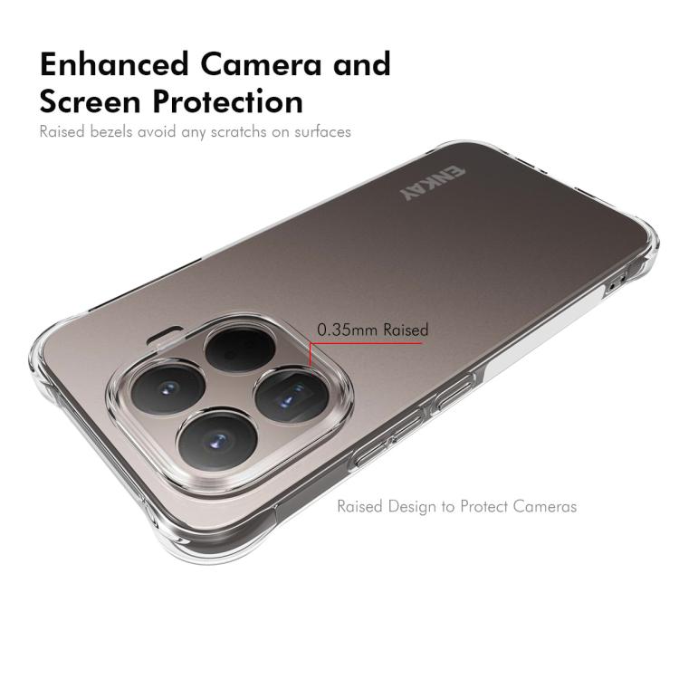 For Xiaomi 15T Pro ENKAY Hat-Prince Transparent TPU Shockproof Phone Case