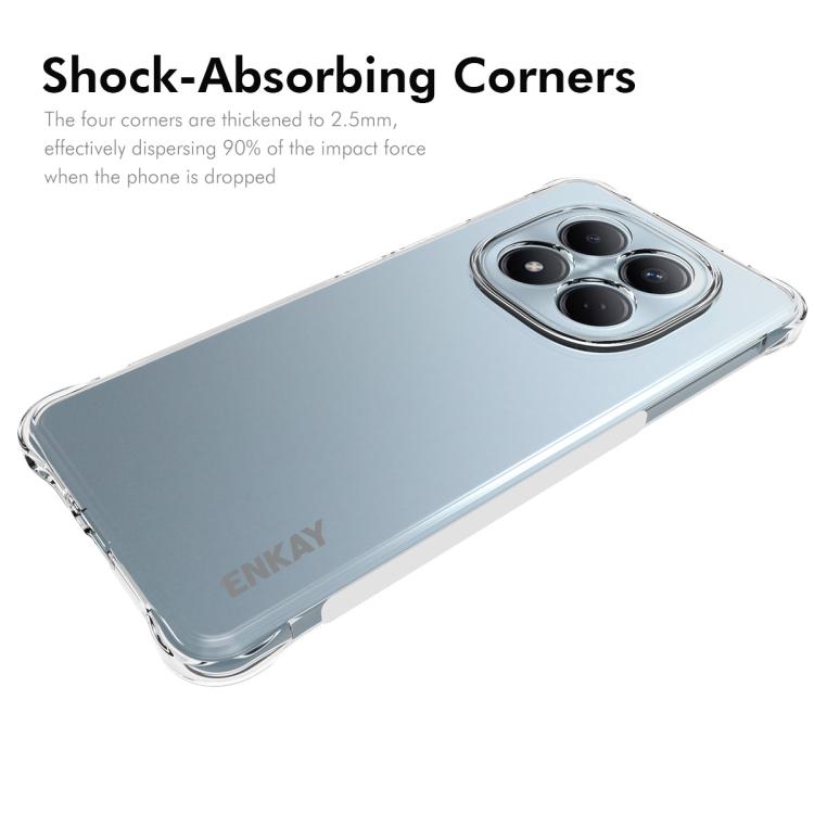 For Redmi Note 15 Pro 4G Global 163.2mm ENKAY Hat-Prince Transparent TPU Shockproof Phone Case