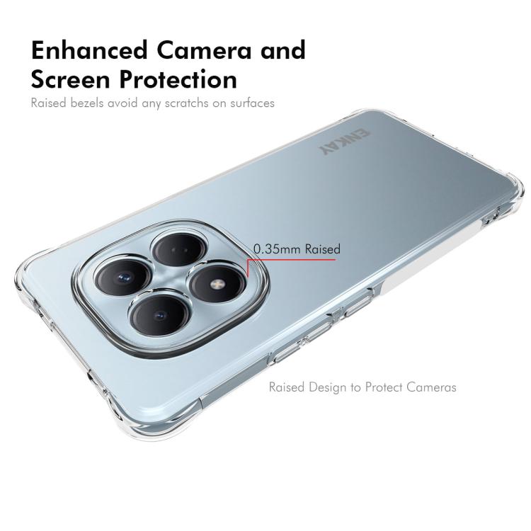 For Redmi Note 15 Pro 5G Global 163.6mm ENKAY Hat-Prince Transparent TPU Shockproof Phone Case