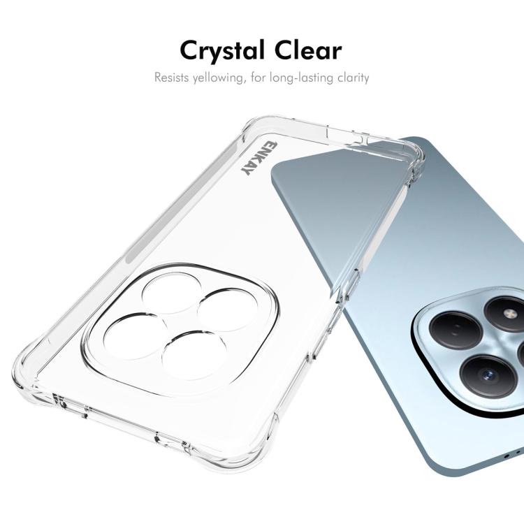 For Redmi Note 15 Pro 5G Global 163.6mm ENKAY Hat-Prince Transparent TPU Shockproof Phone Case