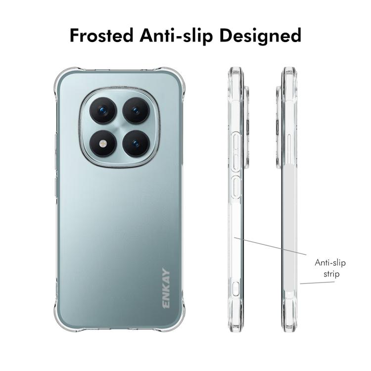 For Redmi Note 15 Pro+ 5G Global 163.3mm ENKAY Hat-Prince Transparent TPU Shockproof Phone Case