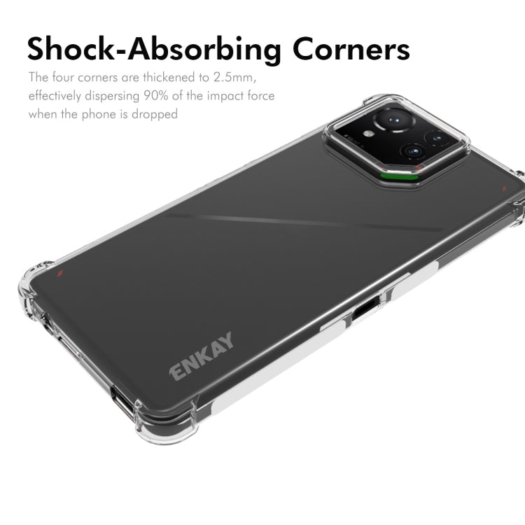 For Asus Rog Phone 9 / 9 Pro ENKAY Hat-Prince Transparent TPU Shockproof Phone Case