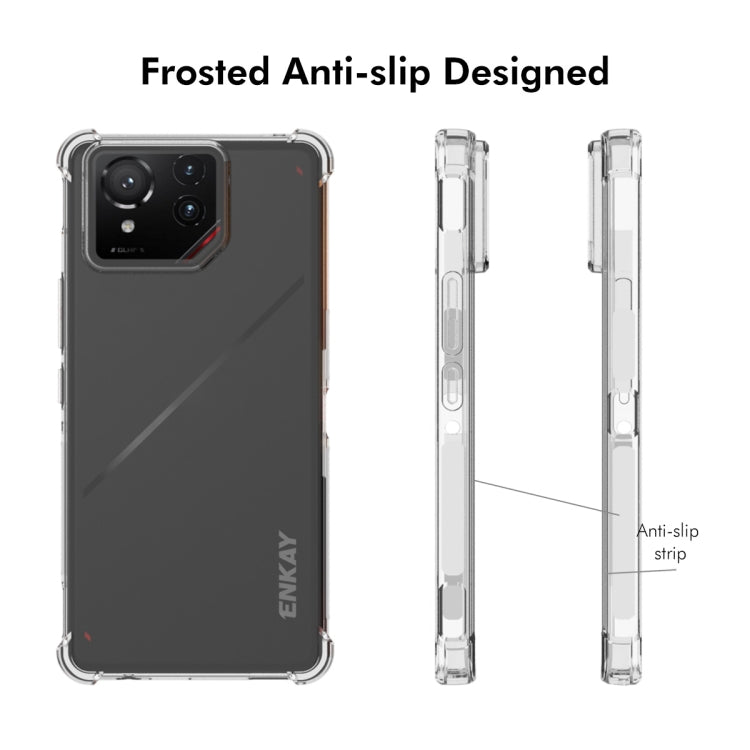 For Asus Rog Phone 9 / 9 Pro ENKAY Hat-Prince Transparent TPU Shockproof Phone Case