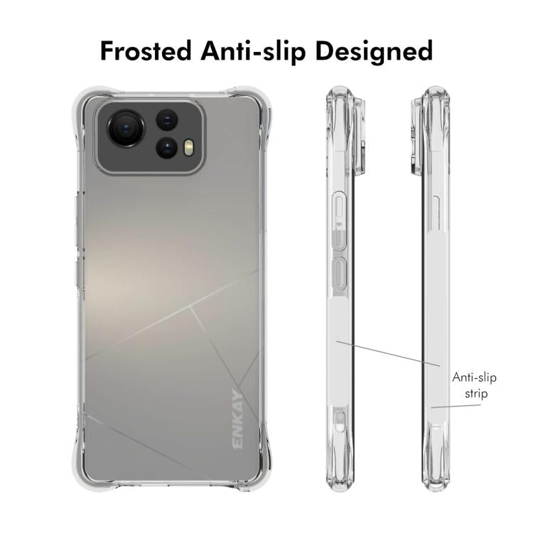For Asus Zenfone 12 Ultra 5G ENKAY Hat-Prince Transparent TPU Shockproof Phone Case