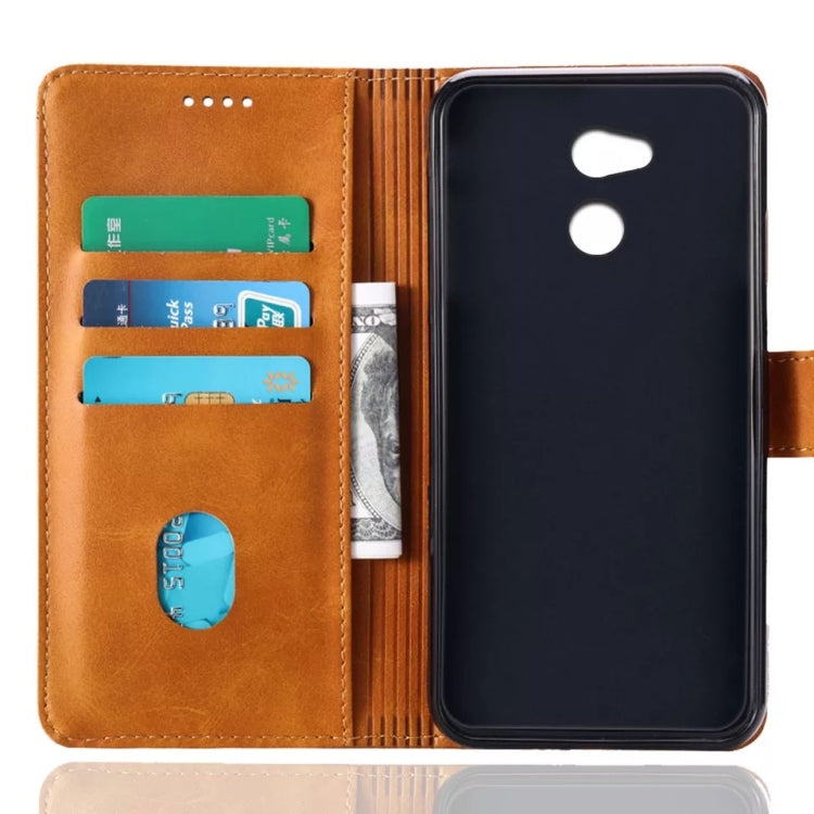 Calf Texture Horizontal Flip Leather Case for Sony Xperia XA2, with Holder & Card Slots & Wallet