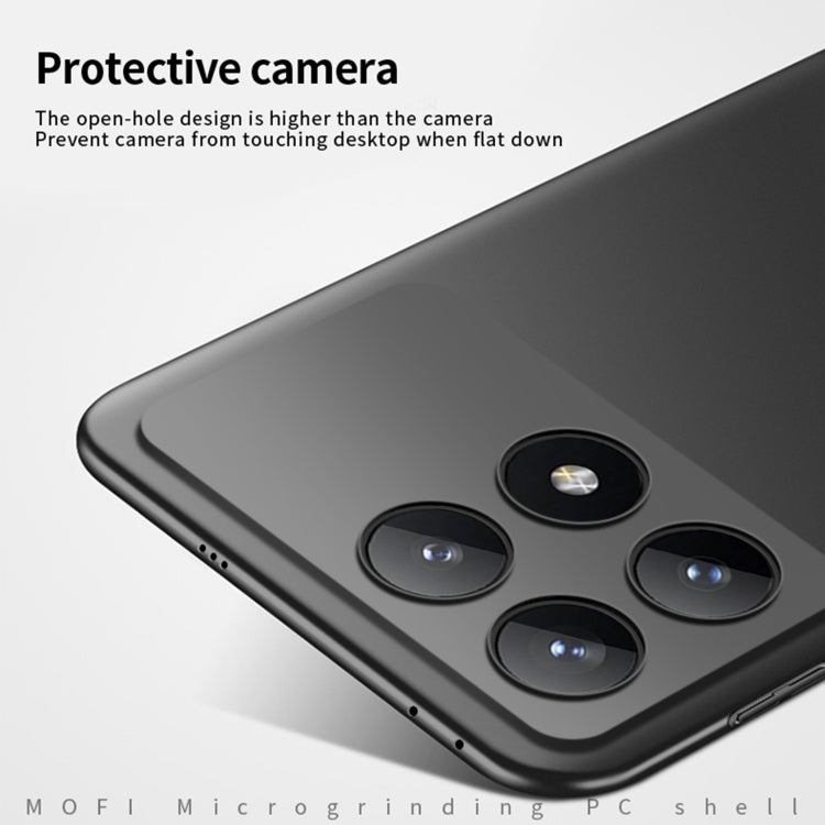 For Xiaomi Redmi K70E / Poco X6 Pro MOFI Micro-Frosted PC Ultra-thin Hard Phone Case