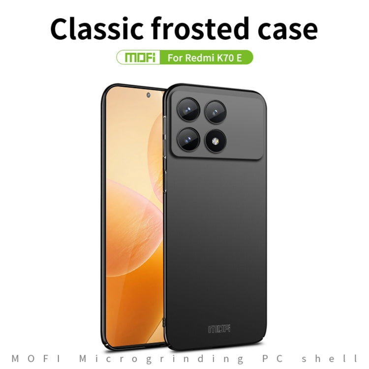 For Xiaomi Redmi K70E / Poco X6 Pro MOFI Micro-Frosted PC Ultra-thin Hard Phone Case