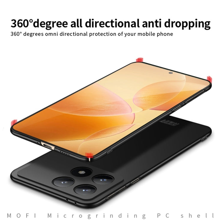 For Xiaomi Poco F6 Pro MOFI Micro-Frosted PC Ultra-thin Hard Phone Case