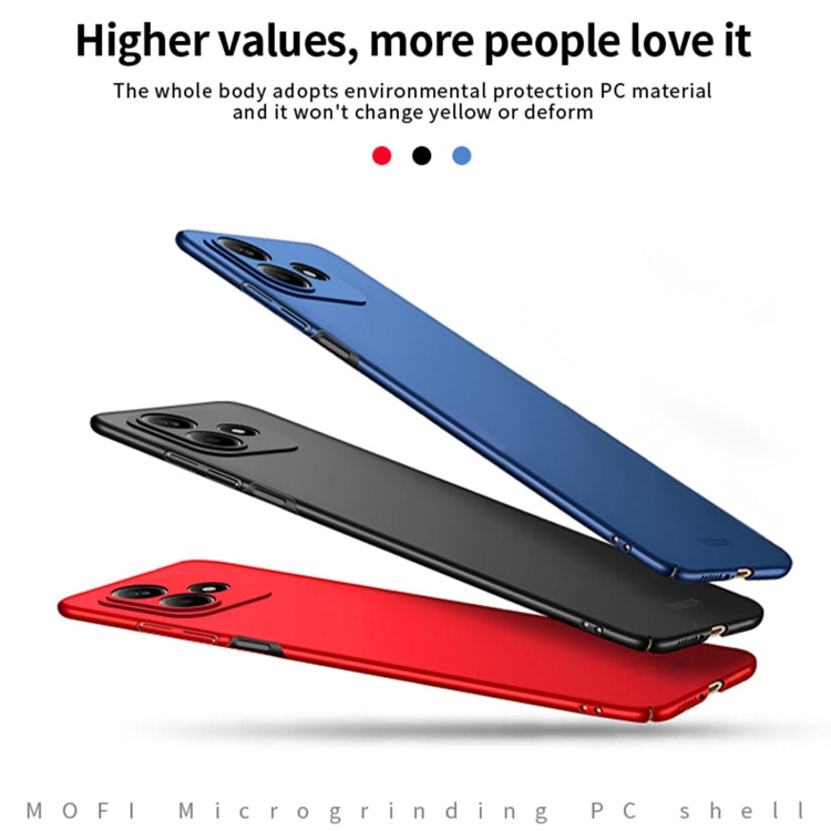 For Xiaomi Redmi Note 14 5G MOFI Micro-Frosted PC Ultra-thin Hard Phone Case